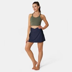 Halara Air Fabric Crossover 2-in-1 Side Pocket Cool Touch Tennis Skirt-Lucid